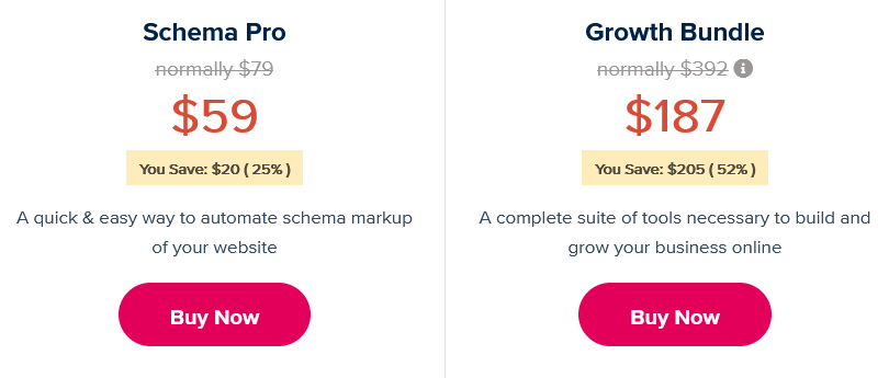Schema Pro Black Friday Pricing