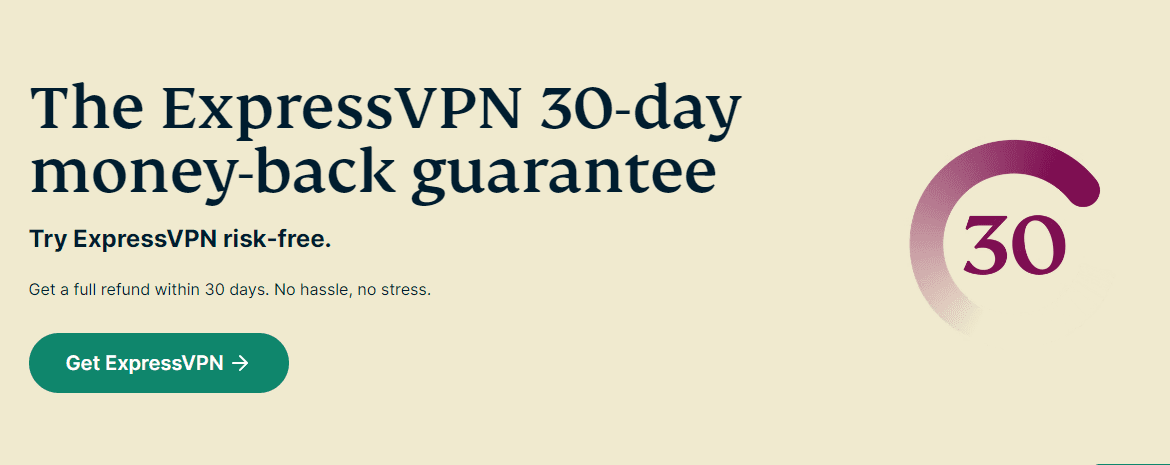 ExpressVPN Black Friday Moneyback Guarantee